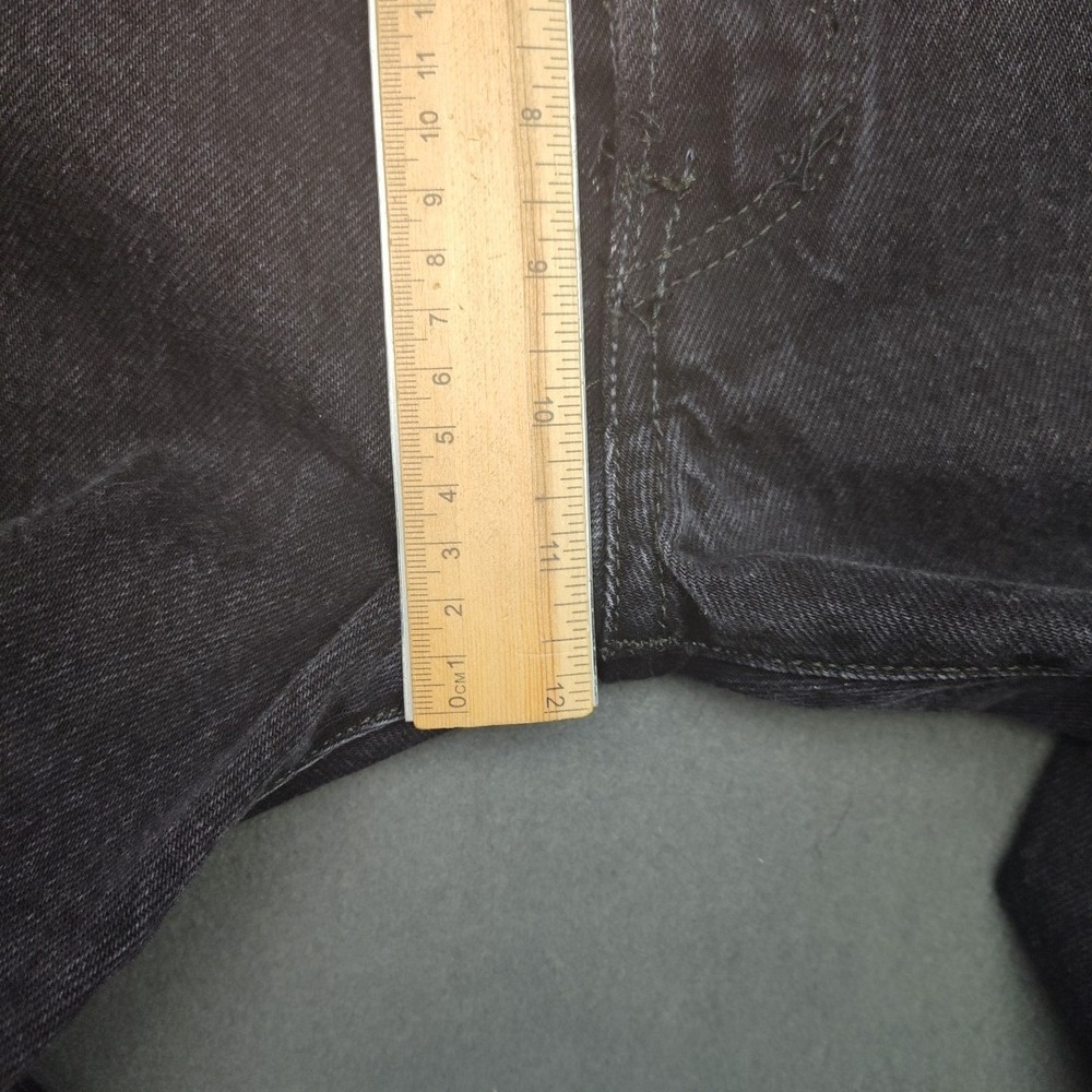 Levis 501 Jeans Mens 35x30 Black Custom Altered Black Circle‎ Straight Leg Denim - Picture 13 of 16
